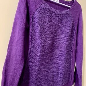 silence + noise women tops long sleeve purple designer size M